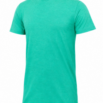 Bright Teal Heathered Crew Neck T-Shirt
